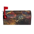 thumbnail image 1 of Yiaed Colorful Bull Western Man Print Mailbox Covers, Magnetic Mailbox Cover, Mail Box Covers for Garden Outdoor Decor Box Covers-21x18 in, 1 of 8