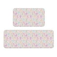 thumbnail image 1 of Yiaed Colorful Bunny Kitchen Rugs Sets of 2 Kitchen Mats Cushioned Anti Fatigue Kitchen Rug Tapetes Para Cocina for Sink,Laundry Room, 1 of 6