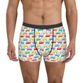 thumbnail image 1 of Yiaed Colorful Bus Print Men's Soft Cotton Boxer Shorts Breathable Boxers Underwear Moisture-Wicking Underwear Stretch Boxer Briefs for Man-Medium, 1 of 5