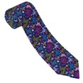 thumbnail image 1 of Yiaed Colorful Butterflies Print Men's Ties Silk Business Necktie for Husband Father Valentine's day Father's Day Gift, 1 of 7