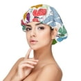 thumbnail image 1 of Yiaed Colorful Butterflies Print Satin Bonnet Silk Bonnet Hair Bonnet for Sleeping Hair Bonnets, 1 of 6