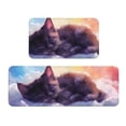 thumbnail image 1 of Yiaed Colorful Cloud Sleeping Cat Kitchen Rugs Sets of 2 Kitchen Mats Cushioned Anti Fatigue Kitchen Rug Tapetes Para Cocina for Sink,Laundry Room, 1 of 6