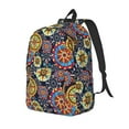 thumbnail image 1 of Yiaed Colorful Compasses Print Print Laptop Backpack Travel Canvas Backpack Vintage Aesthetic Backpack for School Knapsack Backpack Backpack for School-, 1 of 5