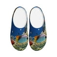 thumbnail image 1 of Yiaed Colorful Coral Reef Print Slippers Fuzzy Warm Cozy Slippers Non Slip House Slippers For Indoor Outdoor Slippers House Slippers-46/47, 1 of 7
