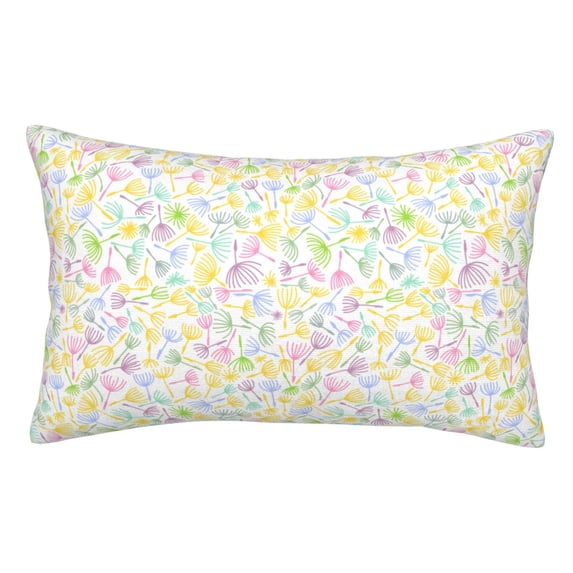 Yiaed Colorful Dandelion Print Brushed Microfiber Envelope Pillowcases, Standard,Envelope Closure Pillow Cases(No pillow core)-20"x30"