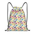 thumbnail image 1 of Yiaed Colorful Dinosaurs Print Drawstring Bags Drawstring Backpack Bulk String Back Pack Gym Sport Bag-Medium, 1 of 5