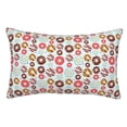 thumbnail image 1 of Yiaed Colorful Donuts Print Brushed Microfiber Envelope Pillowcases, Standard,Envelope Closure Pillow Cases(No pillow core)-16"x24", 1 of 6