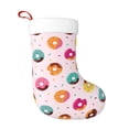 thumbnail image 1 of Yiaed Colorful Donuts Print Christmas Stockings, Christmas Stockings Hanging Ornaments, Christmas Stockings for Family Christmas Holiday Decorations, 1 of 7