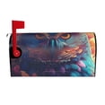 thumbnail image 1 of Yiaed Colorful Feather Owl Print Mailbox Covers, Magnetic Mailbox Cover, Mail Box Covers for Garden Outdoor Decor Box Covers-21x18 in, 1 of 8