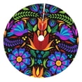 thumbnail image 1 of Yiaed Colorful Floral Print Christmas Tree Skirt , Tree SkirtsTree Mat for Christmas Winter Holiday Indoor Decorations-36", 1 of 7