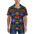 thumbnail image 1 of Yiaed Colorful Floral Print Hawaiian Shirt for Men Short Sleeve Button Down Shirts Beach Shirts for Men-X-Large, 1 of 5