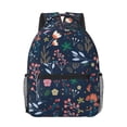 thumbnail image 1 of Yiaed Colorful Flowers Print School Backpack College Backpack Daypacks for Students High School Spacious and Durable Daypack for Work and Travel-One Size, 1 of 6
