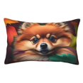 thumbnail image 1 of Yiaed Colorful Leaf Chihuahua Print Brushed Microfiber Envelope Pillowcases, Standard,Envelope Closure Pillow Cases(No pillow core)-20"x30", 1 of 6