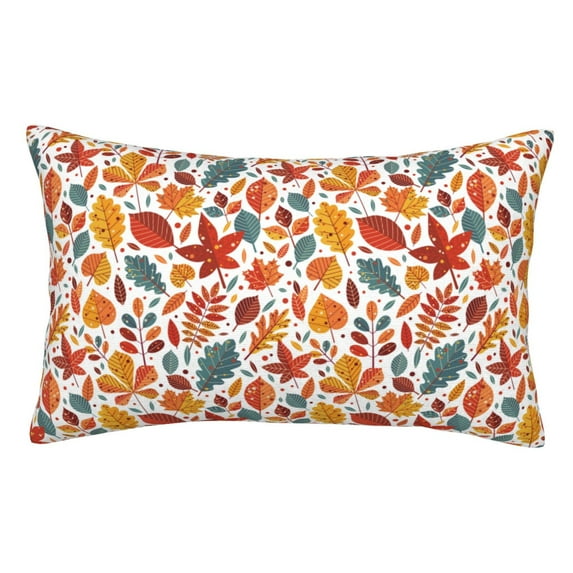 Yiaed Colorful Maple Leaves Print Brushed Microfiber Envelope Pillowcases, Standard,Envelope Closure Pillow Cases(No pillow core)-20"x30"