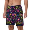 thumbnail image 1 of Yiaed Colorful Mexican Print Mens Swim Trunks Bathing Suit Compression Liner Beach Swim Shorts Swimwear Quick Dry Zipper Pocket No-Chafing Board Short-X-Large, 1 of 6