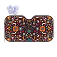 thumbnail image 1 of Yiaed Colorful Mexican2 Print Car Windshield Sunshade Front Auto Car Front Window Sun Shade Foldable Sun Visor Shield Cover Auto Accessories for Sedan SUV Truck-Small, 1 of 5
