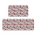 thumbnail image 1 of Yiaed Colorful Mushrooms (2) Kitchen Rugs Sets of 2 Kitchen Mats Cushioned Anti Fatigue Kitchen Rug Tapetes Para Cocina for Sink,Laundry Room, 1 of 6