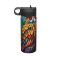 thumbnail image 1 of Yiaed Colorful Owl Forest Print Water Bottle with Straw Lid, Stainless Steel Double Wall Insulated Water Bottle | Leak-Proof and Spill-Proof Water Bottle, 1 of 8