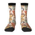 thumbnail image 1 of Yiaed Colorful Owls Print Great elasticity Crew Socks Sports socks for Men and Women, 1 of 5