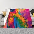 thumbnail image 1 of Yiaed Colorful Parrot Jungle Dream A Print Blanket Throw Blanket Soft Cozy Flannel Blanket for Home Bed Sofa Couch Chair-40"x30", 1 of 6