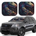 thumbnail image 1 of Yiaed Colorful Patterned Snake Print Car Front Windshield Sun Shade,Foldable Anti-UV Car Sunshade for Front Window for Most Vehicles-Small, 1 of 5