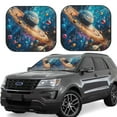 thumbnail image 1 of Yiaed Colorful Planet Universe Print Car Front Windshield Sun Shade,Foldable Anti-UV Car Sunshade for Front Window for Most Vehicles-Small, 1 of 5