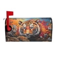 thumbnail image 1 of Yiaed Colorful Plant Tiger Print Mailbox Covers, Magnetic Mailbox Cover, Mail Box Covers for Garden Outdoor Decor Box Covers-21x18 in, 1 of 8