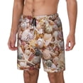 thumbnail image 1 of Yiaed Colorful Seashells Print Mens Swim Trunks Bathing Suit Compression Liner Beach Swim Shorts Swimwear Quick Dry Zipper Pocket No-Chafing Board Short-, 1 of 6
