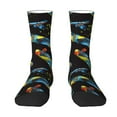 thumbnail image 1 of Yiaed Colorful Skateboard Print Great elasticity Crew Socks Sports socks for Men and Women, 1 of 5