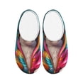 thumbnail image 1 of Yiaed Colorful Sunglasses Dog Print Slippers Fuzzy Warm Cozy Slippers Non Slip House Slippers For Indoor Outdoor Slippers House Slippers-8, 1 of 7