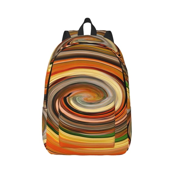 Yiaed Colorful Swirl Print Backpack, Premium Laptop Backpack, Travel Backpack for Women, Lightweight Backpacks, Comfortable Back Pack-Small
