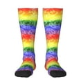 thumbnail image 1 of Yiaed Colorful Tie Dye Print Great elasticity Adult Stockings Sports socks for Men and Women, 1 of 6
