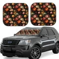 thumbnail image 1 of Yiaed Colorful Tulips Print Car Front Windshield Sun Shade,Foldable Anti-UV Car Sunshade for Front Window for Most Vehicles-Small, 1 of 5