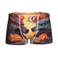 thumbnail image 1 of Yiaed Colorful Wave Dragon Head Print Boys' Boxer Briefs Cotton Casual Stretch Comfort Boys Boxers - Kids Boxer Briefs Underwear for Boys (6-18)-XX-Small, 1 of 5