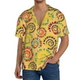 thumbnail image 1 of Yiaed Colourful Tie Dye 1 Print Mens Casual Wrinkle Free Shirts Short Sleeve Button Down Summer Stretch Dress Shirt-3X-Large, 1 of 5
