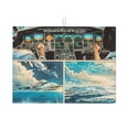 thumbnail image 1 of Yiaed Comic Airplane Cockpit Illustration Print Highly Absorbent Microfiber Kitchen Counter Mat, Dish Drying Pad for Dishes, Utensils, Pots and Pans, Large 18" x 24", 1 of 7