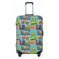 thumbnail image 1 of Yiaed Construction Machinery Print Travel Luggage Cover Suitcase Protector Fits 18-32 Inch Luggage Wheel Covers Patterned Elastic Luggage Anti-scratch（No luggage）-Medium, 1 of 5