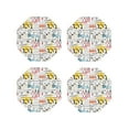 thumbnail image 1 of Yiaed Construction tools Print Leather Coasters for Drinks - Cup Coasters Coffee Table Kitchen Table Bar, Home & Office Gifts Handmade Drink Coasters-Octagon, 1 of 6