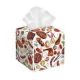 thumbnail image 1 of Yiaed Cooking Bbq Print Tissue Box Cover, PU Leather Decorative Organizer for Tabletop, Bathroom, Car, Office Creative Decorative, 1 of 1