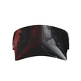 thumbnail image 1 of Yiaed Cool Black And White Dragon Print Sport Sun Visor Hats Adjustable Empty Top Baseball Cap Cotton Ball Caps for Women and Men, 1 of 1