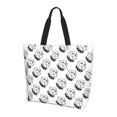 Yiaed Cool Dog Print Handbag for Women Tote Purse Shoulder Bag Large