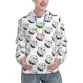 thumbnail image 1 of Yiaed Cool Dog Print Womens Casual Hoodies Crew Neck Long Sleeve Sweatshirts With Pocket Pullover Tops Women's Hooded Sweatshirt-X-Large, 1 of 5