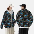 thumbnail image 1 of Yiaed Cool Off-Road Vehicle Print Sun Shirts UPF 50+ Protection Hoodie Rash Guard Shirt UV Shirt Long Sleeve Fishing Outdoor Lightweightase-XX-Large, 1 of 5