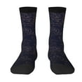 thumbnail image 1 of Yiaed Copper-Gold Gloss Outline Flower1 Print Great elasticity Crew Socks Sports socks for Men and Women, 1 of 1