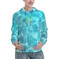 thumbnail image 1 of Yiaed Coral And Seashell On The Beach Print Womens Casual Hoodies Crew Neck Long Sleeve Sweatshirts With Pocket Pullover Tops Women's Hooded Sweatshirt-Small, 1 of 1