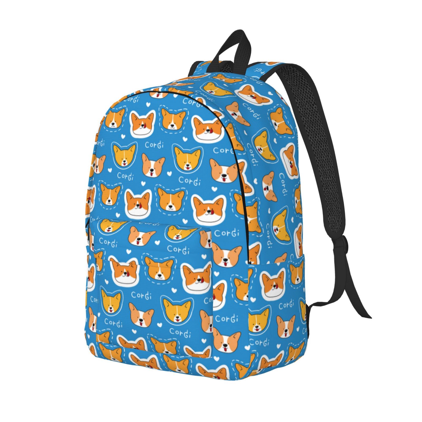 Corgi Pattern Print Backpack main image 1