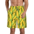 thumbnail image 1 of Yiaed Corn 1 Print Men's Swim Trunks with Lining Quick Dry Sports Shorts Beach Shorts Boardshorts-Large, 1 of 5