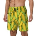 thumbnail image 1 of Yiaed Corn 1 Print Mens Swim Trunks Bathing Suit Compression Liner Beach Swim Shorts Swimwear Quick Dry Zipper Pocket No-Chafing Board Short-X-Large, 1 of 6