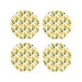 thumbnail image 1 of Yiaed Corn On The Cob Print Leather Coasters for Drinks - Cup Coasters Coffee Table Kitchen Table Bar, Home & Office Gifts Handmade Drink Coasters-Octagon, 1 of 6
