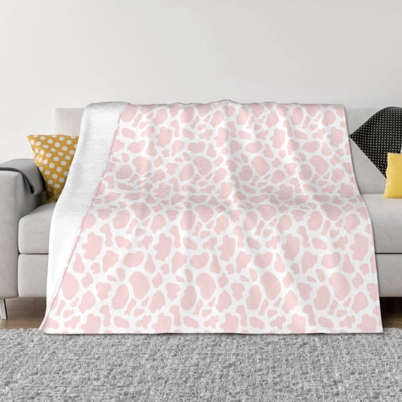 Yiaed Cow 1 Print Blanket Throw Blanket Soft Cozy Flannel Blanket for Home Bed Sofa Couch Chair-40"x30"